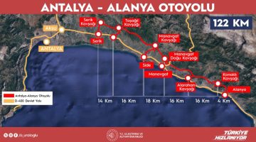 Antalya-Alanya Otoyolu’na 1,7 Milyar Avro Kaynak